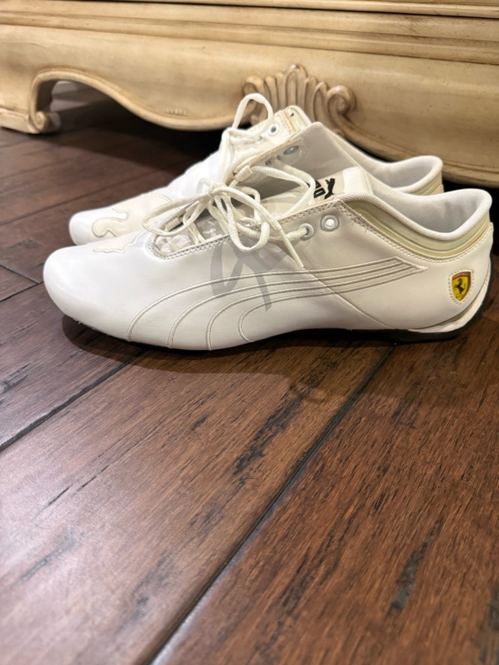 Puma x Scuderia Ferrari Future Cat Leather Sneakers - White - Size 11